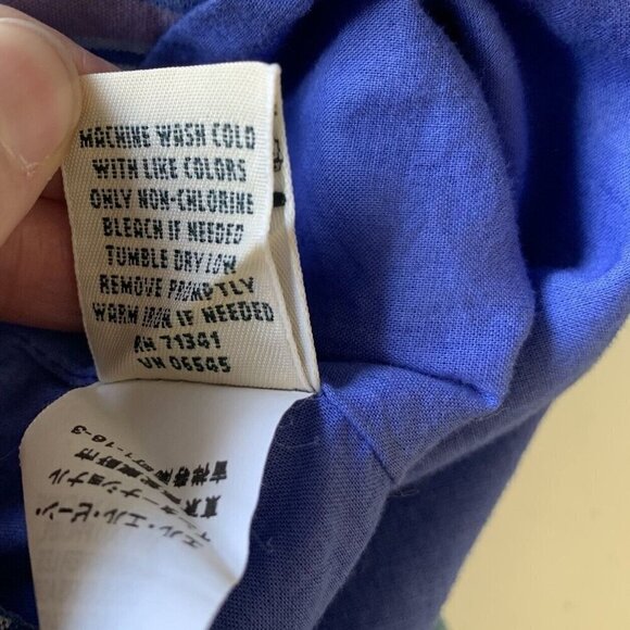 LL Bean Favorite Fit Womens 10 Petite Blue Plaid Lined Mini Skirt - Picture 9 of 9